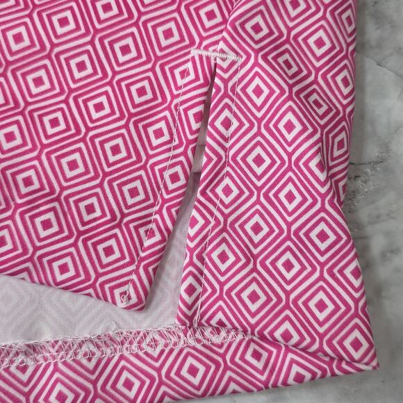 Womens Sz 16 Pink Geometric Pockets Pickleball Tennis Golf Skortv Lady Hagen - Picture 7 of 11